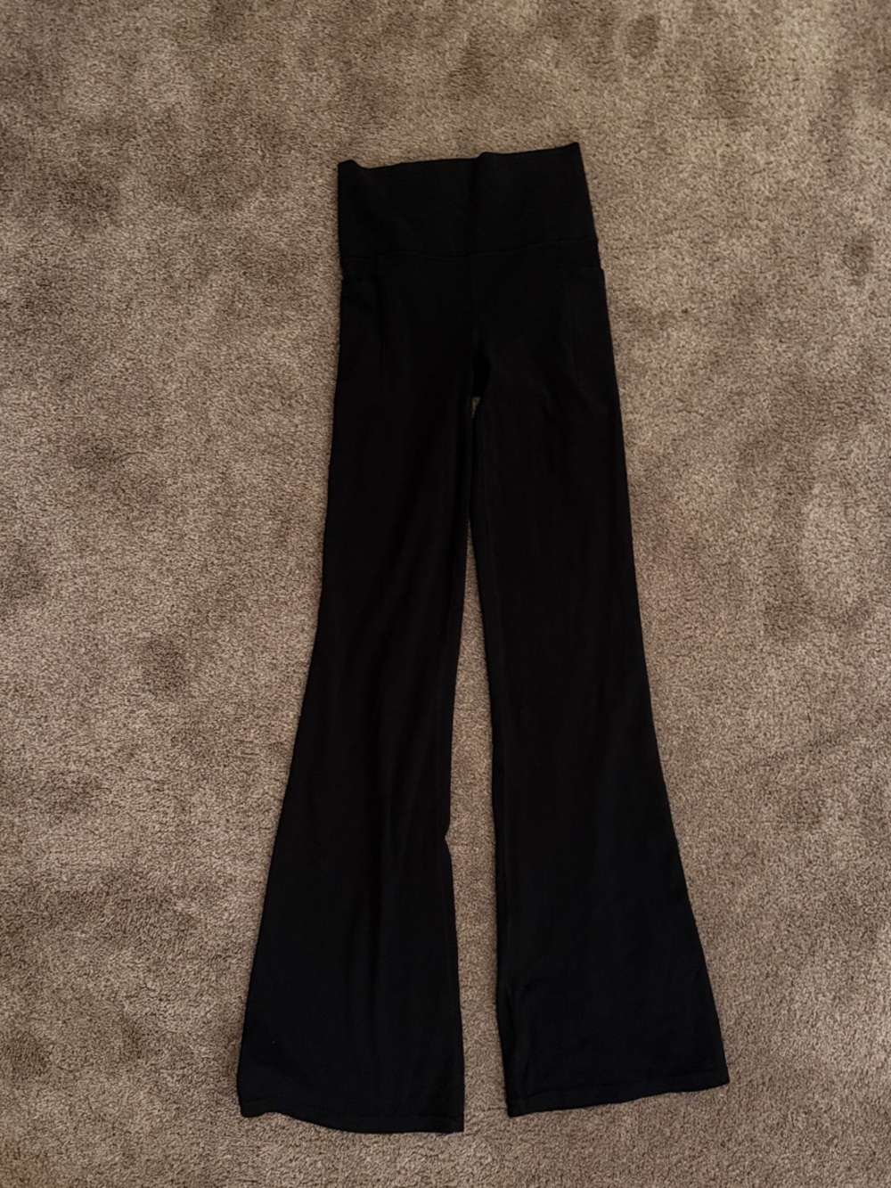 Athleta Black Flared Yoga Pants